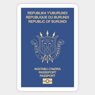 Burundi passport Magnet